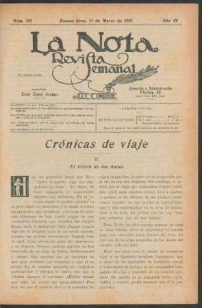 Crónicas de viaje : El Cristo de los Andes