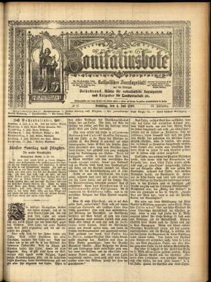Erste Ausgabe vom Sonntag, den 04. Juli 1909.