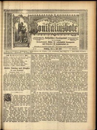 Erste Ausgabe vom Sonntag, den 04. Juli 1909.