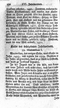 Kaiser des sechszehnten Jahrhunderts