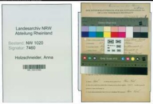 Entnazifizierung Anna Holzschneider , geb. 29.01.1894 ()
