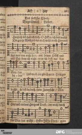 Der sechste Theil. Begräbnuß-Lieder.