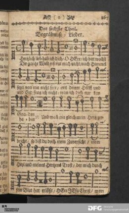 Der sechste Theil. Begräbnuß-Lieder.
