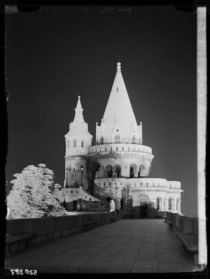 Budapest: Aufgang zur Fischerbastei (Nacht)