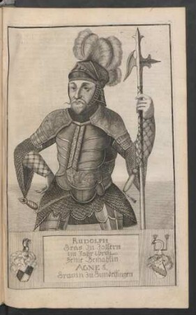 Rudolph Grav zu Zollern im Jahr Christi 1165. Seine Gemahlin Agnes Gravin zu Gundelfingen