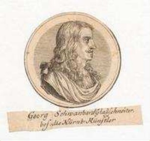 Medaille auf Georg Schwanhard, Glasschneider