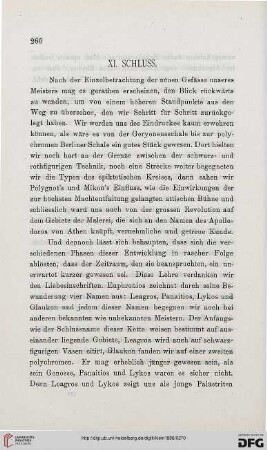 XI: Schluss
