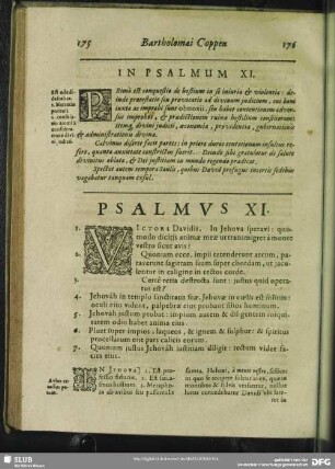 In Psalmum XI. Psalmus XI.