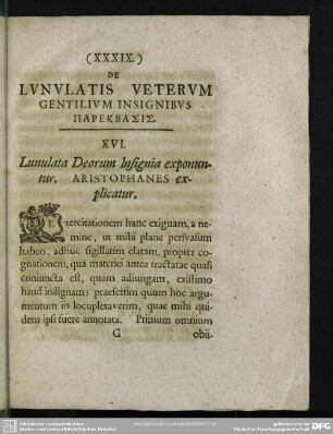 De Lunulatis Veterum Gentilium Insignibus Parekbasis