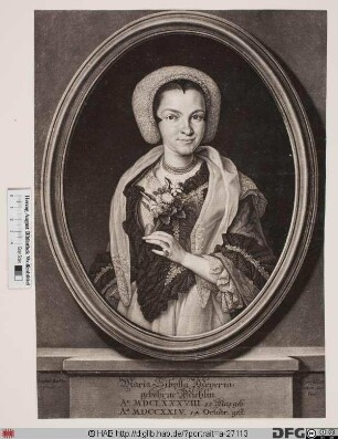 Bildnis Maria Sibylla Meyer, geb. Michel