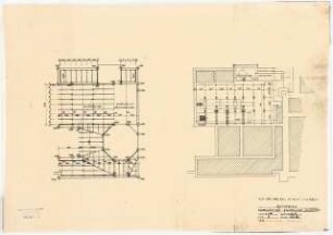 Evangelisches Diakonissenkrankenhaus Bethanien, Berlin-Kreuzberg Umbau. Kesselhaus Süd: Kellergeschoss Balkenlage 1:100