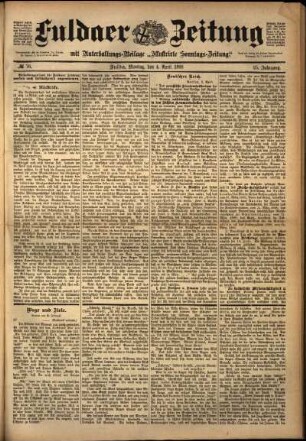 Ausgabe vom Montag, den 04. April 1898.