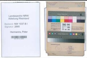 Entnazifizierung Peter Hermanns , geb. 21.12.1904 ()
