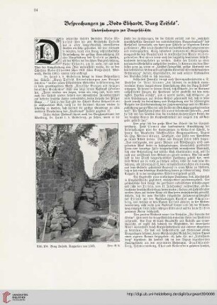 Besprechungen zu "Bodo Ebhardt, Burg Trifels". Untersuchungen zur Baugeschichte