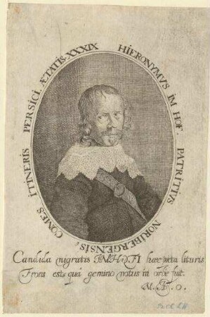 Hieronymus Imhoff, Nürnberger Patrizier, Teilnehmer an einer Persienreise