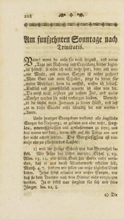 Am funfzehnten Sonntage nach Trinitatis.