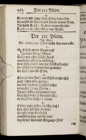 Der 121. Psalm. - Der 150. Psalm.