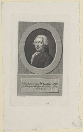 Bildnis des Ioh. Franz Marmontel