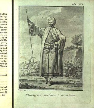 Tab. LXXI. Kleidung der vornehmen Araber in Iemen.