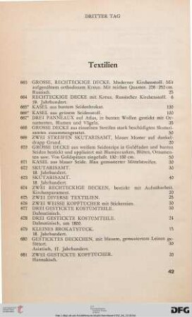 Textilien (Nr. 663-692)