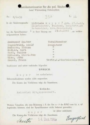 Mayer, Elfriede