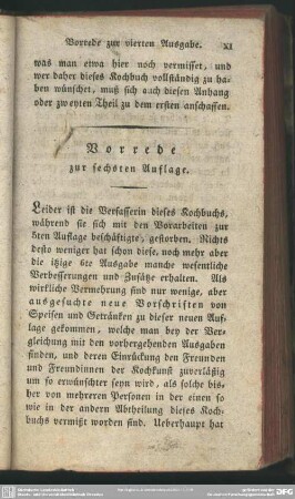 Vorrede zur sechsten Auflage