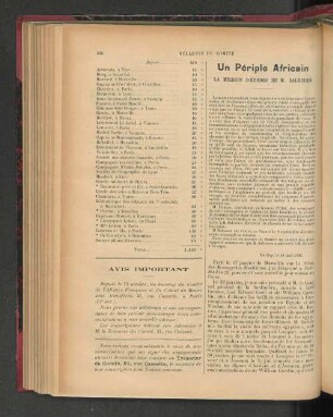 Un Périple Africain.