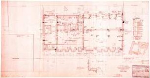 Gsaenger, Gustav; München, Theatinerstr.; Bayerisches Kultusministerium, Erweiterung - Salvatortrakt, Bauteil A (Grundriss Keller)
