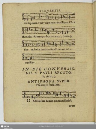 In die conversionis S. Pauli apostoli