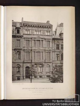 Serie II. No. 96. Wohnhaus Hohenzollernring No. 60. Cöln am Rhein.