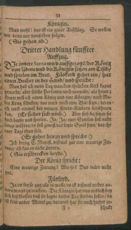 fünffter Auffzug.