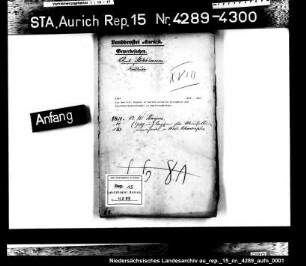 Die dem A.R. Hagius in Aurich erteilte Erlaubnis zum Manufakturwarenhandel in Westrhauderfehn