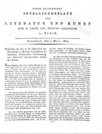 1807-03-07 : 11. Stück