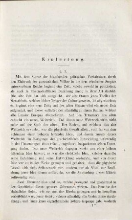 Geschichte der Philosophie des Mittelalters. 1, Periode der Entstehung und allmähligen Ausbildung der Scholastik