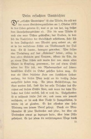 Beim ersuchten Amtsrichter