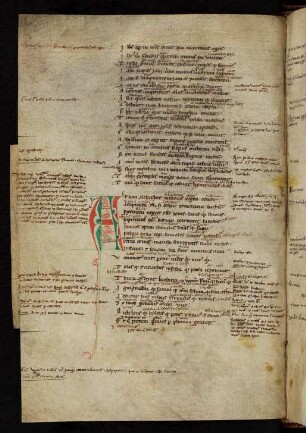 Fleuronnée-Initiale A, gespalten