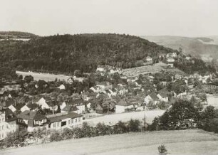 Schlema-Oberschlema, Ortsansicht : Schlema-Oberschlema (Kreis Aue). Ortsansicht von Südwesten