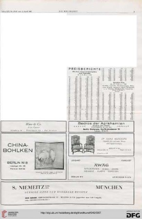Nr. 15/16 (26. April), S. 5: Preisberichte