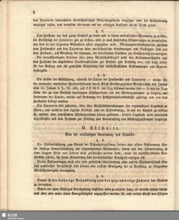 II. Abschnitt. Von der vorläufigen Anordnung des Betriebs