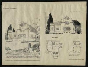 Tafel 24: Entwurf für eine Villa