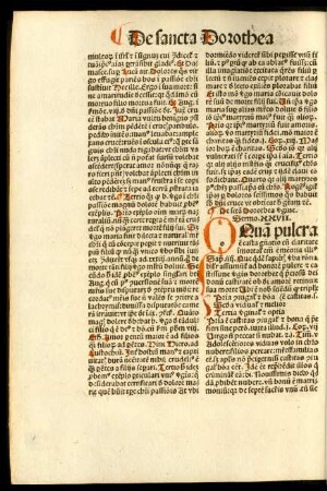 De sancta Dorothea virgine Sermo .XXVII.