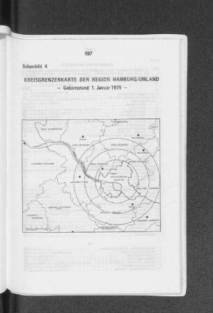 Schaubild 4: Kreisgrenzenkarte der Region Hamburg/ Umland