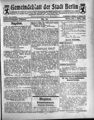 1926,10: Nr. 10, 7. März 1926