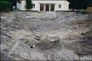 Königs Wusterhausen, Dokumentation zur Wiederherstellung, Aushebung des Schlossgrabens (Nordseite).