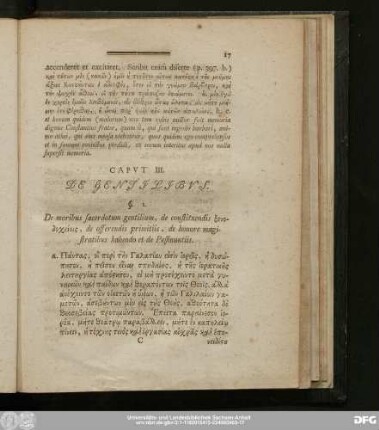 Caput III. De Gentilibus.