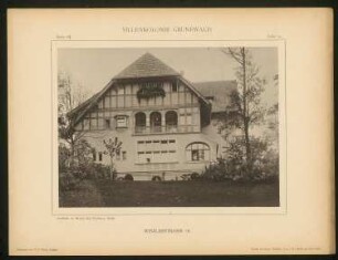 Villa Dotti, Berlin-Grunewald: Ansicht (aus: Die Villenkolonie Grunewald, hrsg. von Egon Hessling, Berlin 1903)