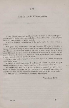 Annunzio Bibliografico.
