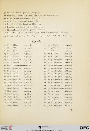 Teppiche (Nr. 460-514)