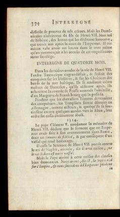 Interregne De Quatorze Mois.