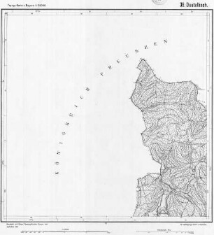 36 Deutelbach Topographische Karte von Bayern 1:25.000 [Positionsblätter]